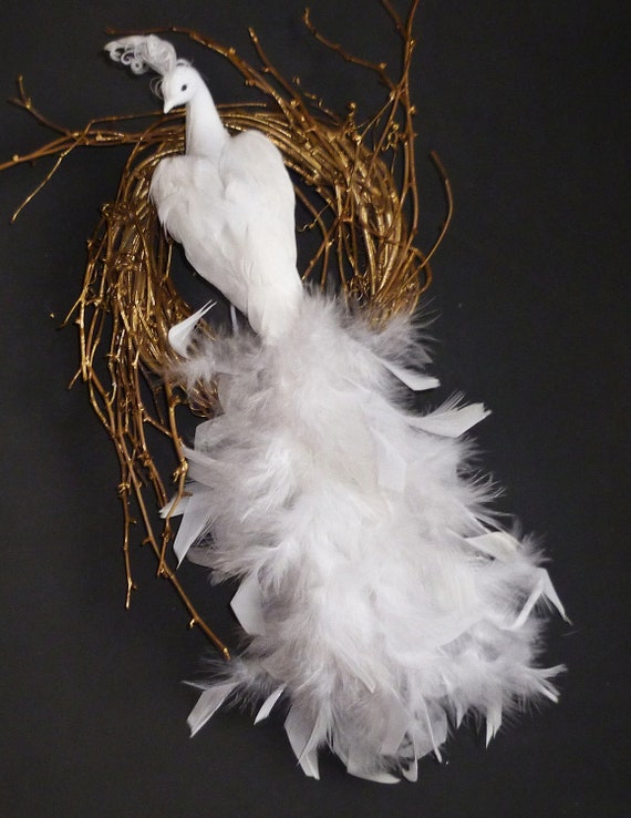 dramatic winter white feathers peacock wedding venue church dramatic winter white feathers peacock wedding venue church