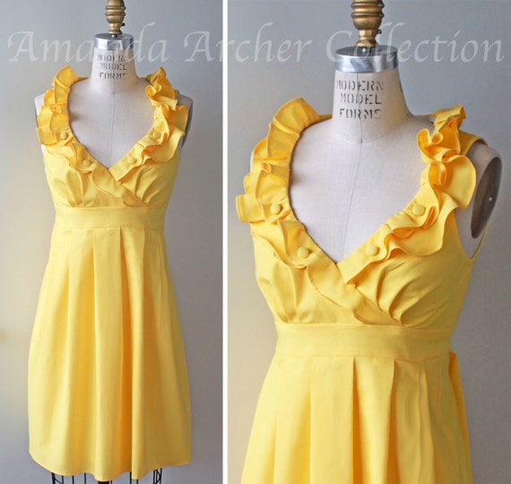 Canary Bridesmaid Dresses 6