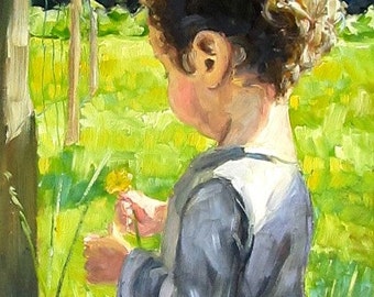 DEPOSIT - Custom Portrait... Original Oil Painting, Large, Wall Decoration, Home Decor, Fine Art... 12 x 24", Frame not needed