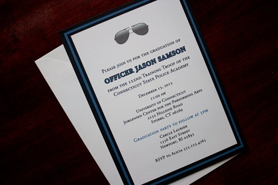 Police Academy Graduation Invitation Wording 6