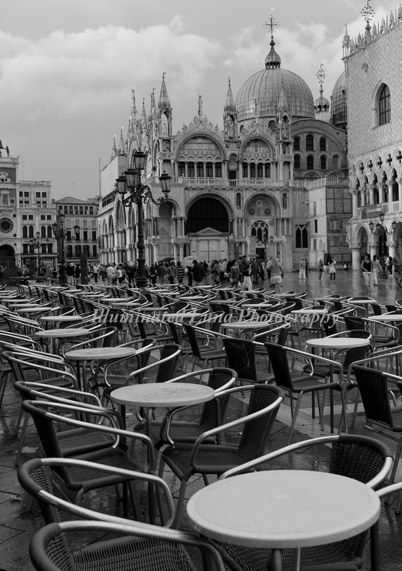 Items similar to Cafe  in St Mark s Square Venice 5 x 7 