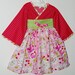 Girly, Girl Pink Dress in Little Girl Sizes 12 months to 7, toddler, dresses, Kimono Style