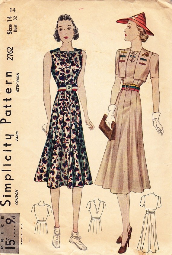Vintage 1930's Women's Sundress and Cropped by CentralSeedVintage