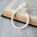 Soft Baby Bracelet - Baby Jewelry - Simple Cotton Bracelet - Crochet Bracelet - Crochet Jewelry - Soft Baby Bracelet in IVory