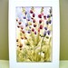 Hollyhock Watercolor Autumn Wedding Mini Art Western