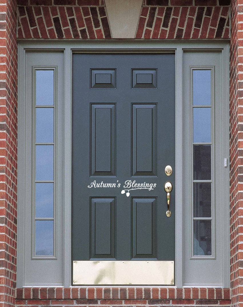 Vinyl Door Lettering Autumn's Blessing Option 5