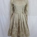 1960s MadMen Champagne Cocktail Dress