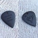 RESERVED LISTING for jodiwatjen - Treble and Bass Clef Heart - Handmade Exotic Gabon Ebony Premium Guitar Pick