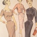 Advance 8132 Sheath 1950s Dress and Jacket Vintage Sewing Pattern Bombshell Wiggle Dress Bust 35