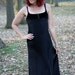 RESERVED FOR LISAGOD80s black velvet maxi dress body con spaghetti straps goth witchy size medium