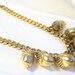 1980's Chunky Gold Yves St Laurent Acorn Necklace
