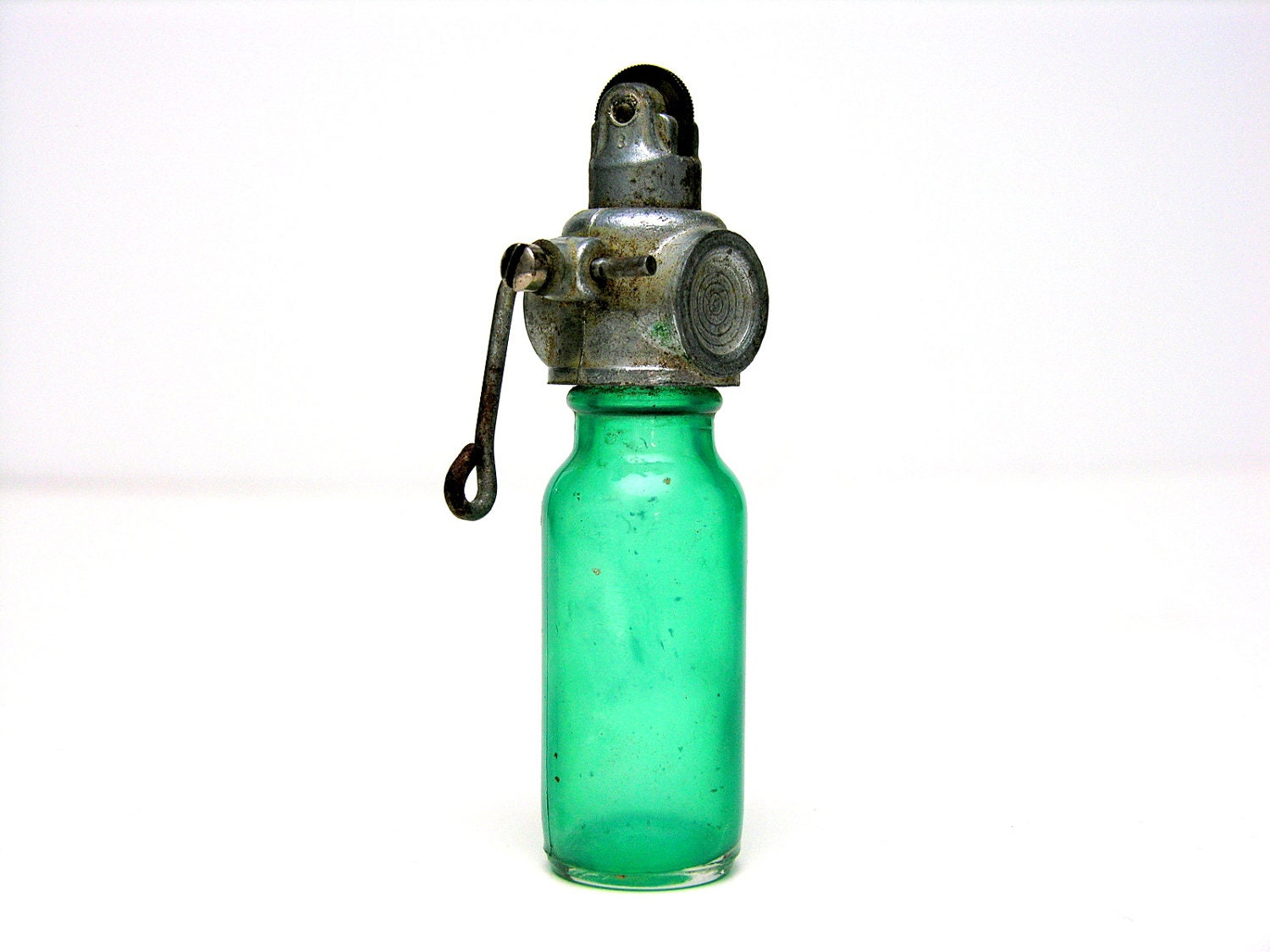 Vintage Pinstriping Tool Painters Striping Mason Jar Aqua Blue