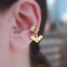 Bat Ear Cuff - Gothic Jewelry, Earrings, Ear Cuff . Gold Bat Charm . Gifts for Her