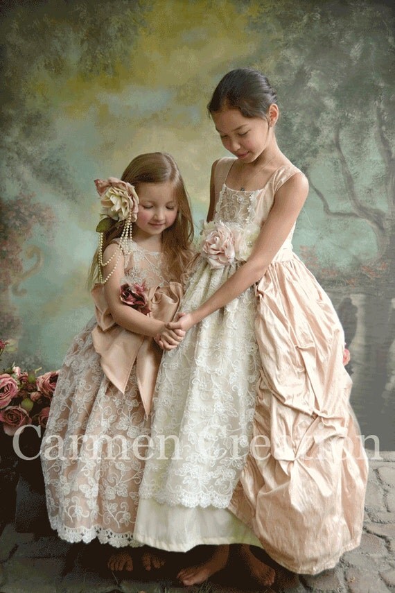 Items similar to Couture Flower Girl Dress on Etsy