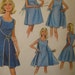 RESERVED Vintage Butterick 5368 Sewing Pattern, 1960s Whirl Away Dress Pattern, Bust 40 Inches, Vintage Size 18