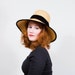 vintage 1960s hat / straw hat / Mr. John