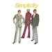 Mens 1970s Suit Pattern Simplicity 5161 Cuffed Pants and Single Breasted Jacket Sports Coat Mens Vintage Sewing Pattern Chest 42 UNCUT