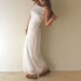 White Lace Dress. Vintage Early 90s. Floor Length Dress. Small
