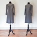 Vintage DONALD BROOKS Dress - 1960s Grey Embelished Wool Starbust Designer Mod - Small
