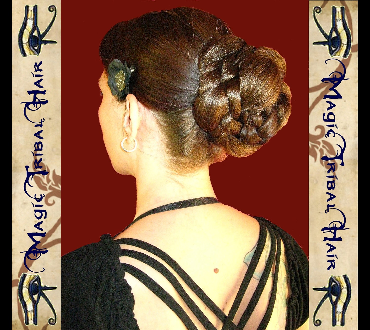 CHIGNON Custom color HAIR BUN Bride hair piece Medieval
