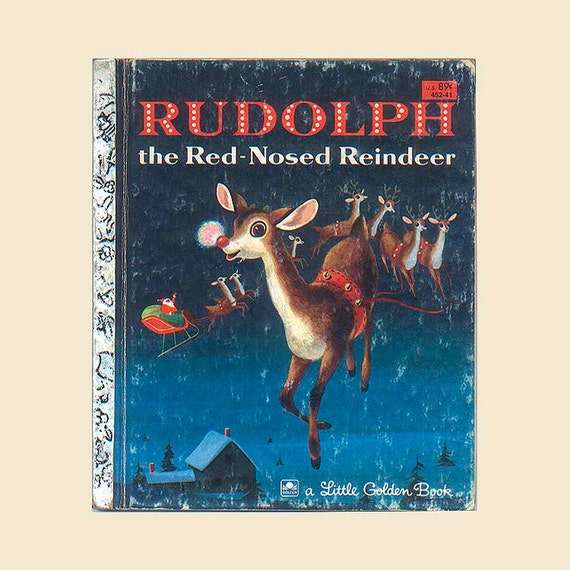 Little Golden Book Rudolph the Red Nosed Reindeer Vintage