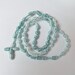Knotted Cord Rosary Aqua Blue and White - Hospital Safe and Great for Small Children