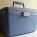 Vintage Samsonite Light Blue Travel Train Case Small Suitcase