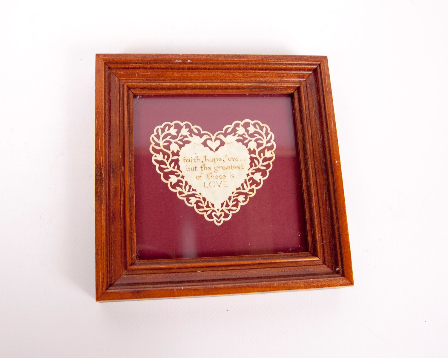 Framed Art Faith Hope Love by Cindy Jacobs Limit 1 Corinthians