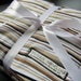 Throw Blanket - Brown Stripe with Minky Back