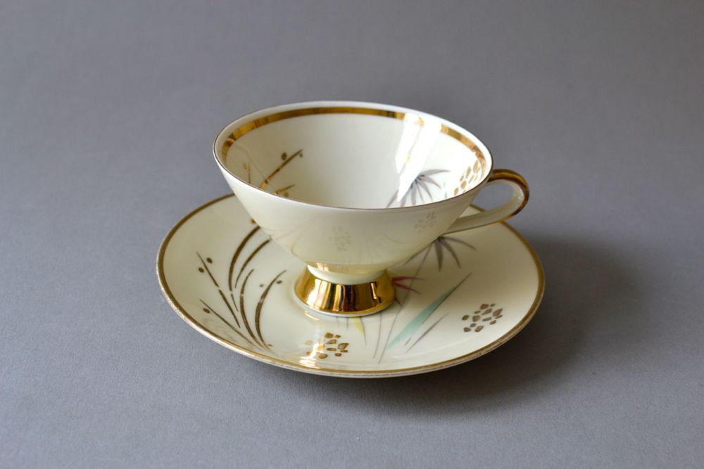 vintage MightyVintage tea Etsy German manufacturers Vintage Tea Winterling saucer cup by cup on