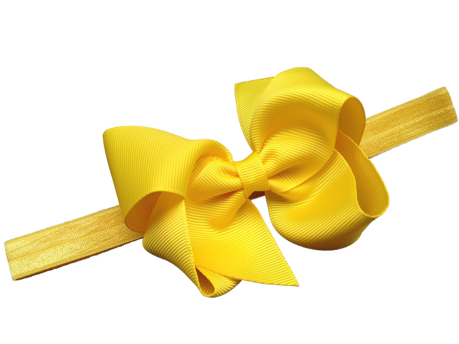 Yellow baby headband yellow bow headband yellow headband