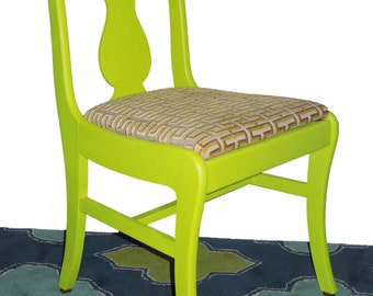 Vintage Refurbished Neon Dining Chairs Set of 4
