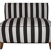 RESERVED FOR ERIC Vintage Black and White Striped Settee