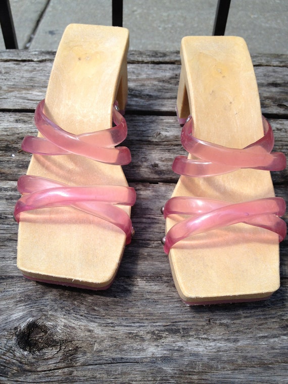 pink jelly heels