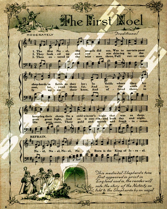 The First Noel Christmas Religious Holiday Sheet Music