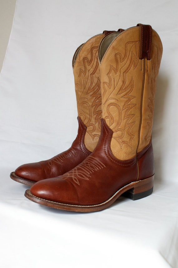 Vintage Boots / Boulet Boots / Western Boots by WindingRoadVintage