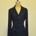 Vintage 1980s Classic Navy Blue Pinstripe Blazer by Mainframe