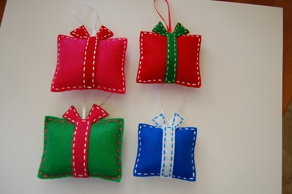 items similar to felt christmas ornaments gift box items similar to felt christmas ornaments gift box