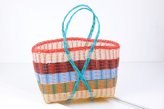 plastic basket handbag