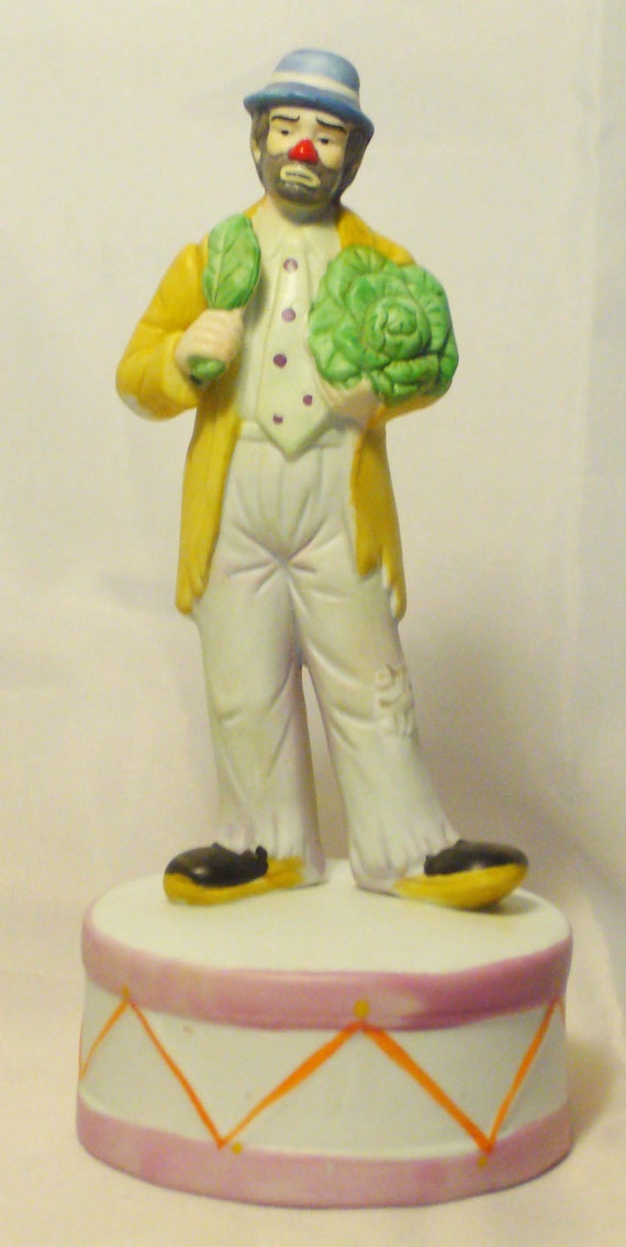 Emmett Kelly Jr. Clown Musical Figurine by Flambro by I4Tiquing