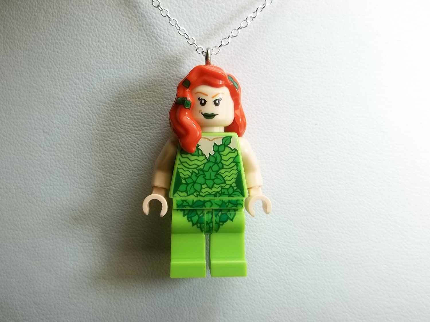 poison ivy lego keychain
