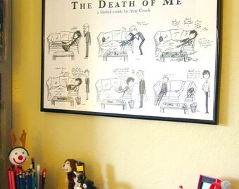 Sherlock BBC - The Death of Me Comic - 11x17 Print - Sherlock Holmes John Watson Mrs Hudson