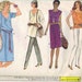 Vogue Sewing Pattern 80s Very Easy Pullover Dress Long Tunic Short Sleeve Shirt Top Shirt Loose Fit Boho Style Bust 30