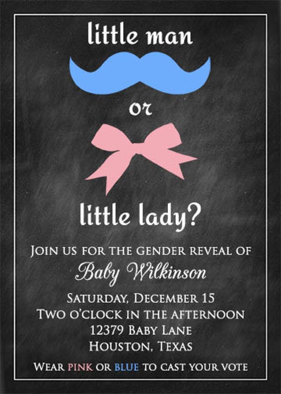 printable chalkboard gender reveal little man or by notableaffairs