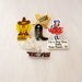 8 Vintage Texas Pins - lapel, tie tacks, earrings