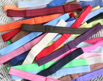 20 Headbands - GRAB BAG of Colors - 5/8 Elastic Headbands Great for Cheer Sports Teams - All Sizes - Speedy Delivery
