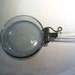 Pyrex Blue Flameware Glass Skillet Detachable Glass Handle 817-B Blue Tint USA 1940s