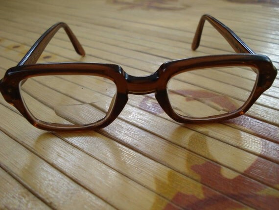 Vintage 1950s Glasses Military Issue BC Nerd by bycinbyhand