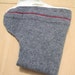Nifty Nappy One Size Woolie Wrap Cloth Diaper Covers Grey with Red Stripe