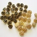 Buttons Gold Tone Two Designs Forty Two Destash